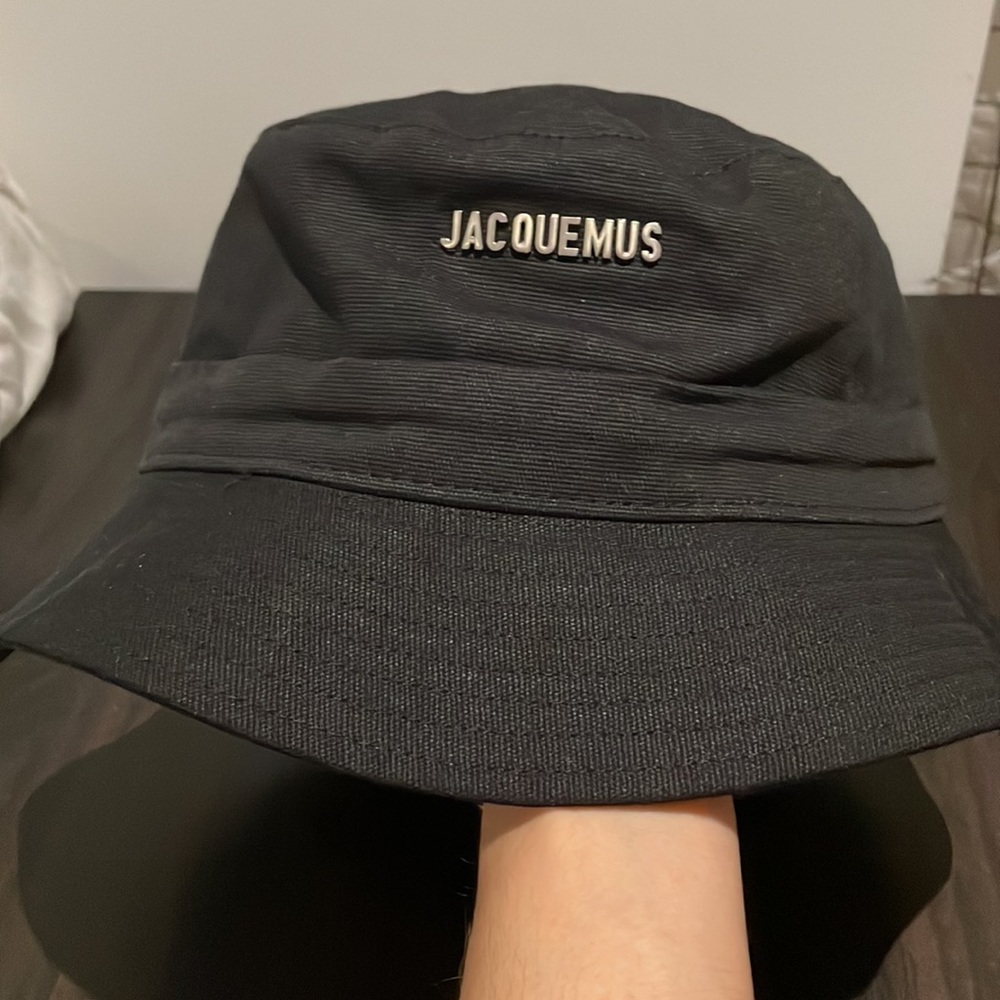 Black Jacquemus logo plaque bucket hat - Picture 4 of 16